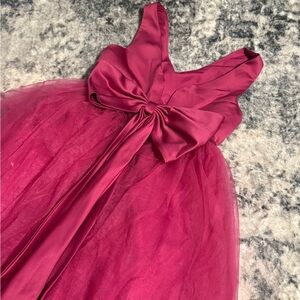 Azazie Fuchsia Kids Dress with Bow